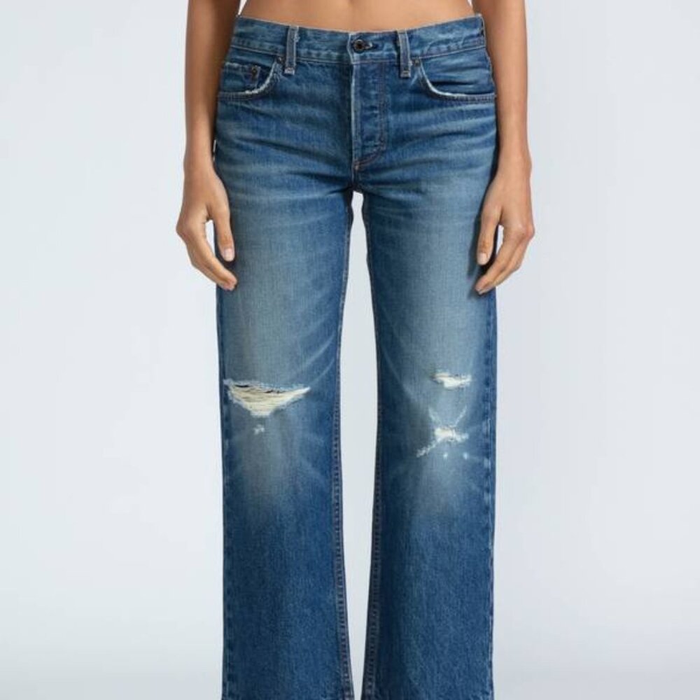 Askk NY Low Rise Straight Leg Jeans